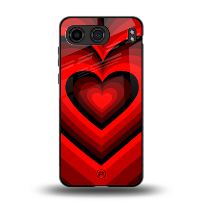 y2k red hearts wine edition back phone cover | glass case for oneplus nord 4