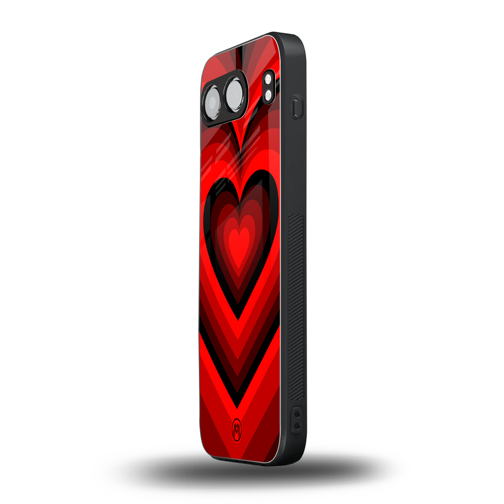 y2k red hearts wine edition back phone cover | glass case for oneplus nord 4