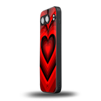 y2k red hearts wine edition back phone cover | glass case for oneplus nord 4