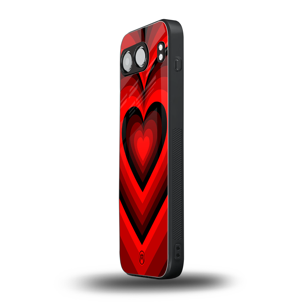 y2k red hearts wine edition back phone cover | glass case for oneplus nord 4