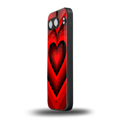 y2k red hearts wine edition back phone cover | glass case for oneplus nord 4
