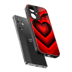 y2k red hearts wine edition back phone cover | glass case for oneplus nord ce 3