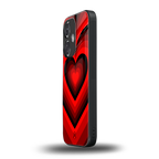 y2k red hearts wine edition back phone cover | glass case for oneplus nord ce 3