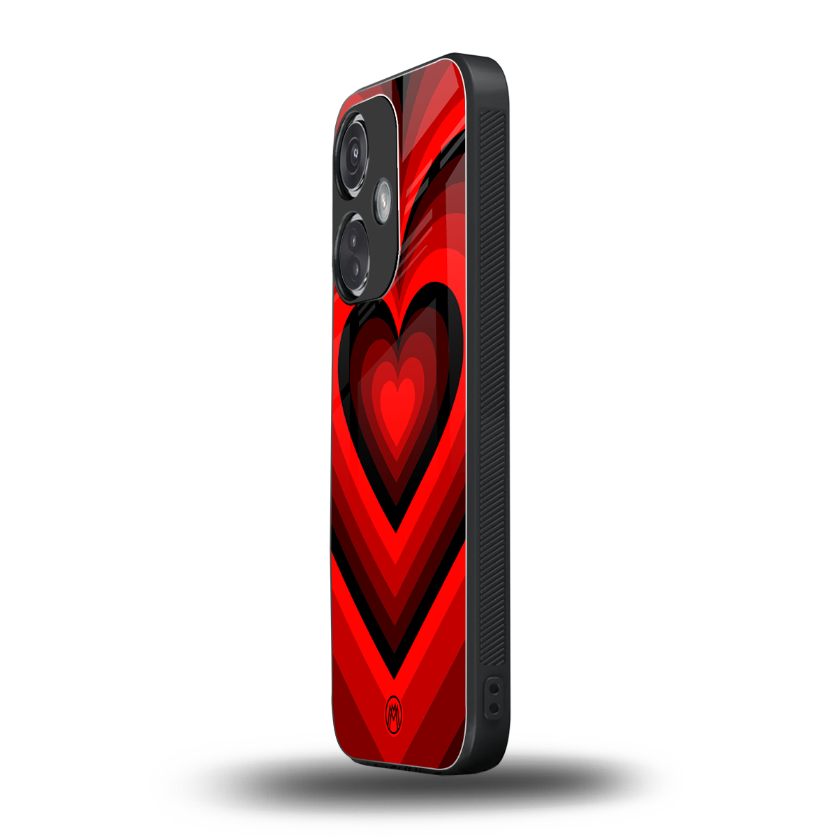 y2k red hearts wine edition back phone cover | glass case for oneplus nord ce 3