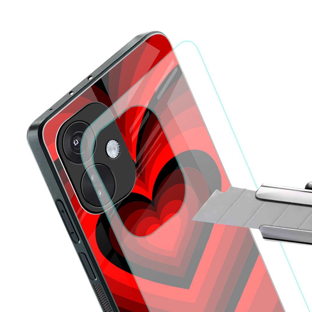 y2k red hearts wine edition back phone cover | glass case for oneplus nord ce 3