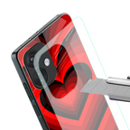 y2k red hearts wine edition back phone cover | glass case for oneplus nord ce 3