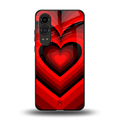 y2k red hearts wine edition back phone cover | glass case for oneplus nord ce 4 lite