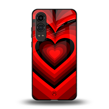 y2k red hearts wine edition back phone cover | glass case for oneplus nord ce 4 lite