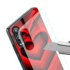 y2k red hearts wine edition back phone cover | glass case for oneplus nord ce 4 lite