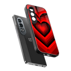 y2k red hearts wine edition back phone cover | glass case for oneplus nord ce 4