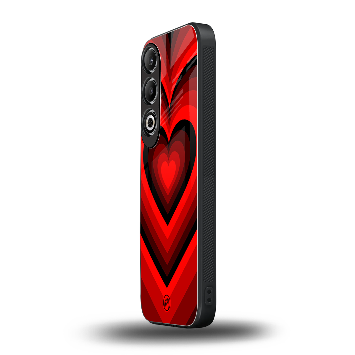 y2k red hearts wine edition back phone cover | glass case for oneplus nord ce 4