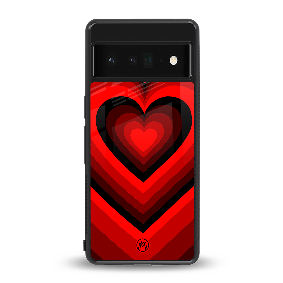 y2k red hearts wine edition back phone cover | glass case for google pixel 6 pro