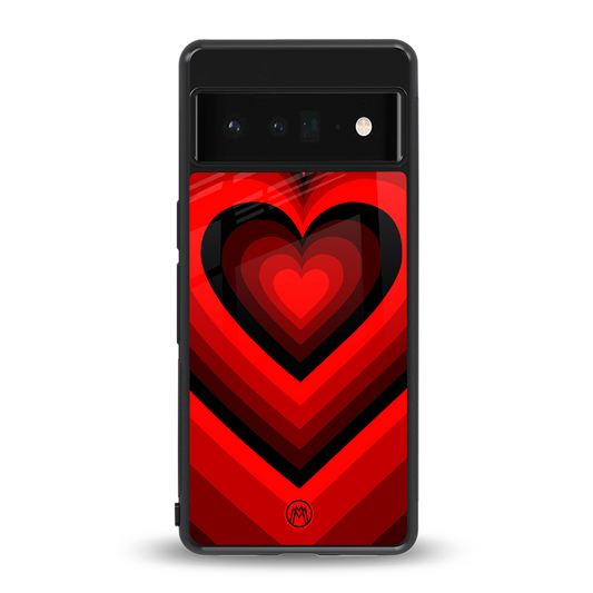 y2k red hearts wine edition back phone cover | glass case for google pixel 6 pro
