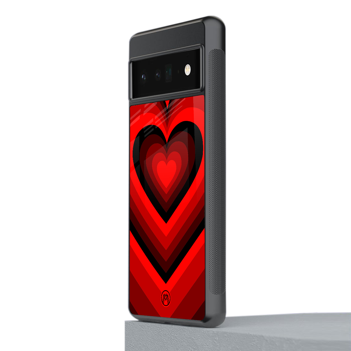 y2k red hearts wine edition back phone cover | glass case for google pixel 6 pro