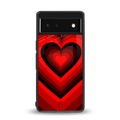 y2k red hearts wine edition back phone cover | glass case for Google Pixel 6A
