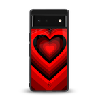 y2k red hearts wine edition back phone cover | glass case for Google Pixel 6A