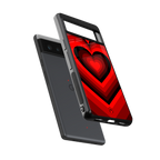 y2k red hearts wine edition back phone cover | glass case for Google Pixel 6A