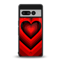 y2k red hearts wine edition back phone cover | glass case for google pixel 7 pro