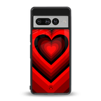 y2k red hearts wine edition back phone cover | glass case for google pixel 7 pro