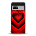 y2k red hearts wine edition back phone cover | glass case for Google Pixel 7