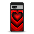 y2k red hearts wine edition back phone cover | glass case for Google Pixel 7A