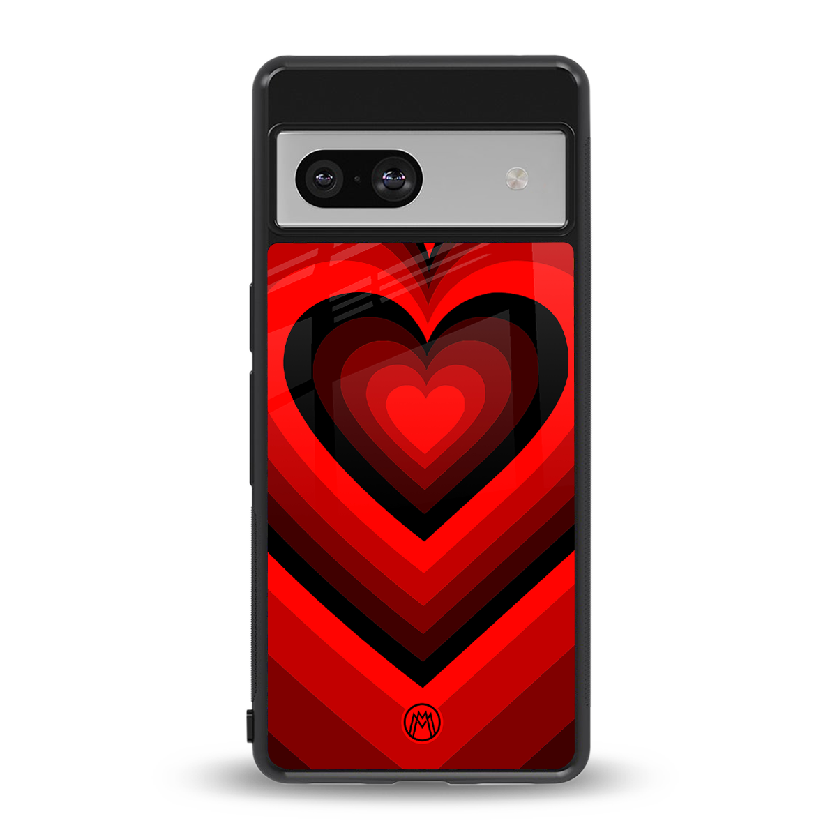 y2k red hearts wine edition back phone cover | glass case for Google Pixel 7A