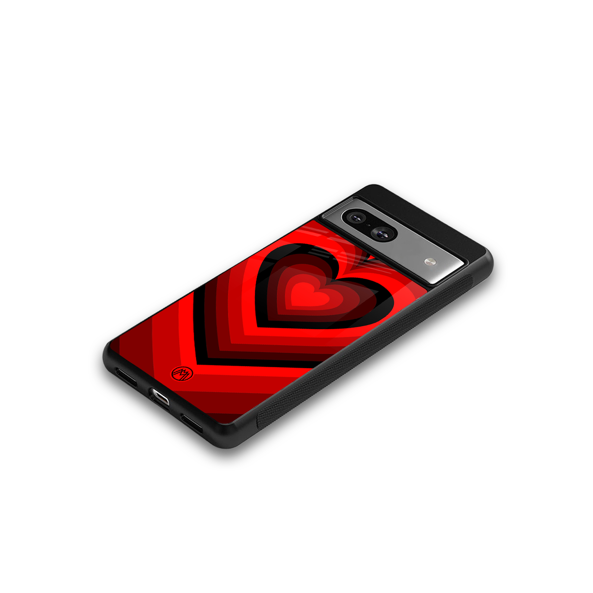 y2k red hearts wine edition back phone cover | glass case for Google Pixel 7A
