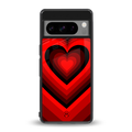 y2k red hearts wine edition back phone cover | glass case for google pixel 8 pro