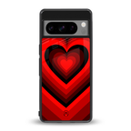y2k red hearts wine edition back phone cover | glass case for google pixel 8 pro