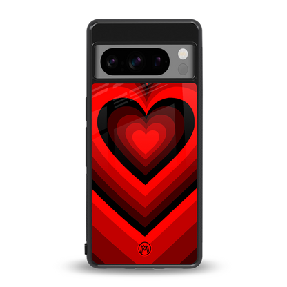 y2k red hearts wine edition back phone cover | glass case for google pixel 8 pro