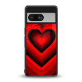 y2k red hearts wine edition back phone cover | glass case for Google Pixel 8