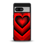 y2k red hearts wine edition back phone cover | glass case for Google Pixel 8