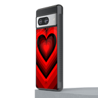 y2k red hearts wine edition back phone cover | glass case for Google Pixel 8