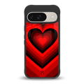 y2k red hearts wine edition back phone cover | glass case for google pixel 9
