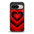 y2k red hearts wine edition back phone cover | glass case for google pixel 9