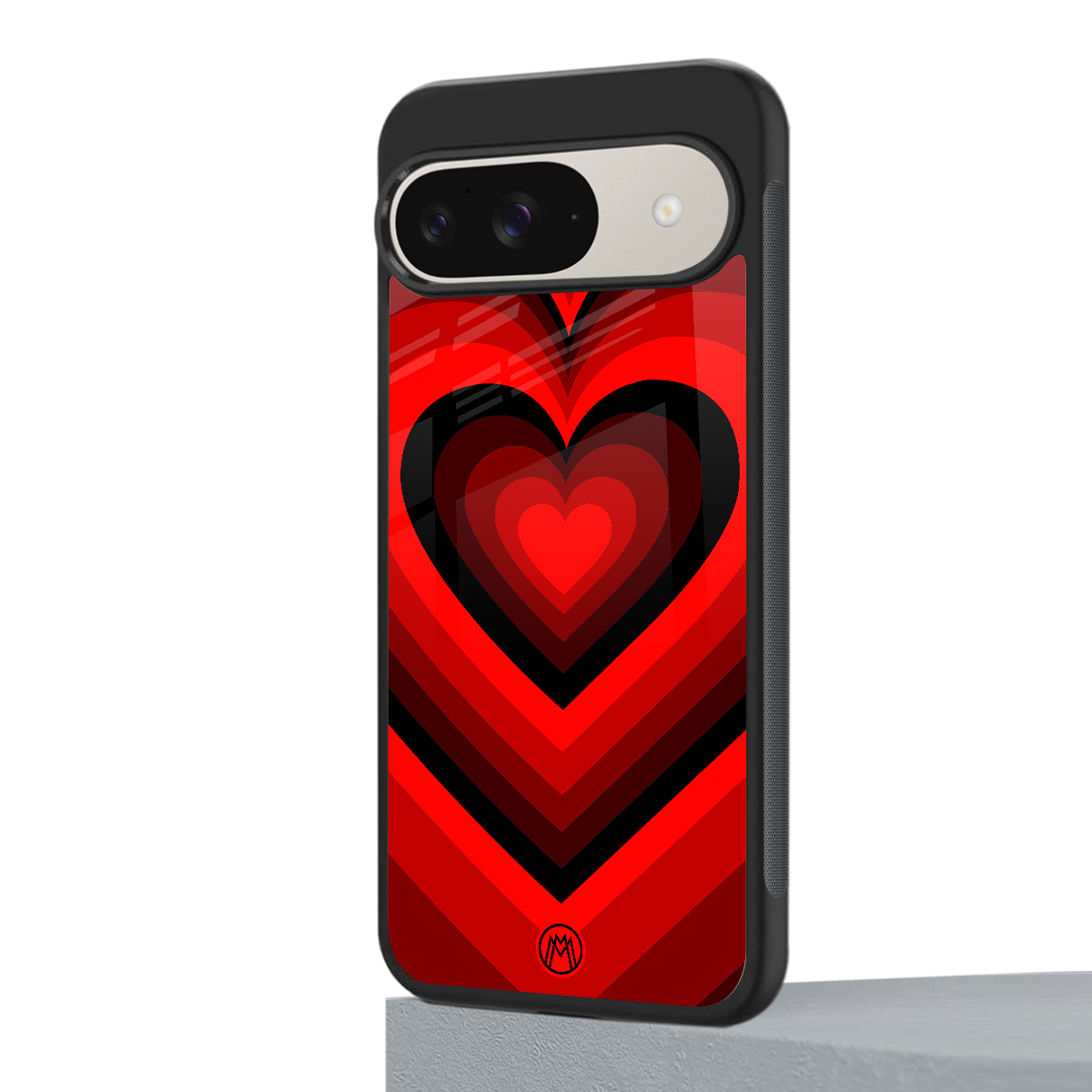 y2k red hearts wine edition back phone cover | glass case for google pixel 9