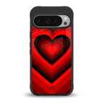 y2k red hearts wine edition back phone cover | glass case for google pixel 9 pro xl