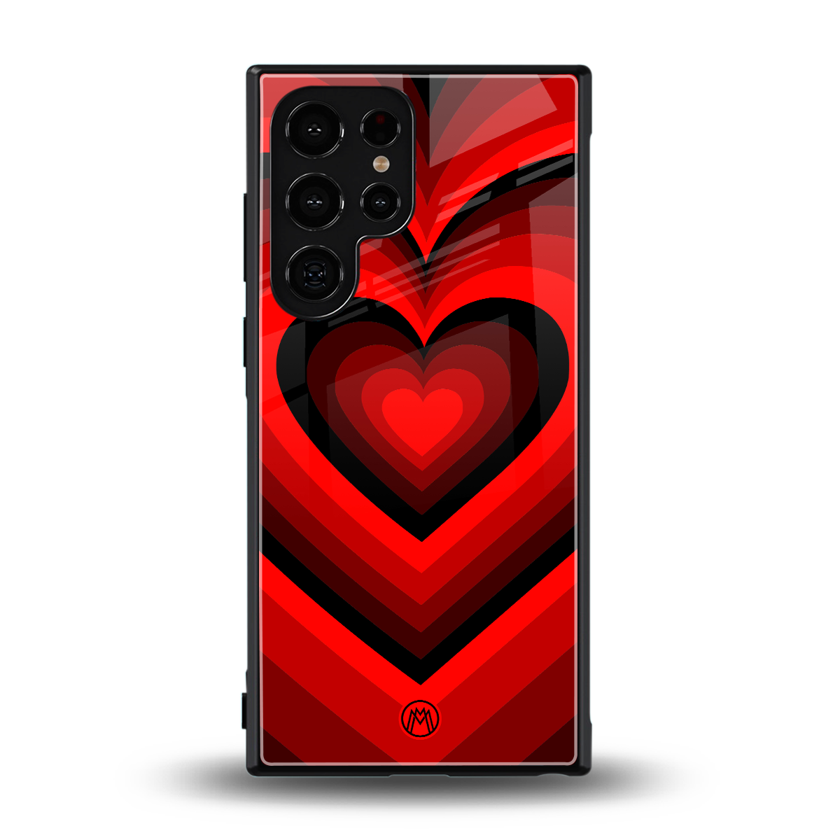 y2k red hearts wine edition back phone cover | glass case for samsung galaxy s24 ultra