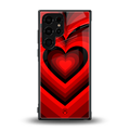 y2k red hearts wine edition back phone cover | glass case for samsung galaxy s23 ultra