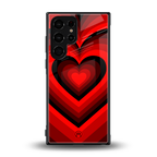 y2k red hearts wine edition back phone cover | glass case for samsung galaxy s23 ultra