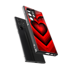 y2k red hearts wine edition back phone cover | glass case for samsung galaxy s23 ultra