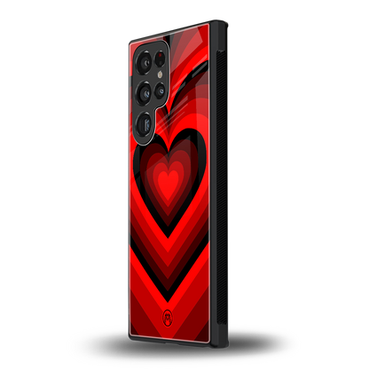 y2k red hearts wine edition back phone cover | glass case for samsung galaxy s24 ultra