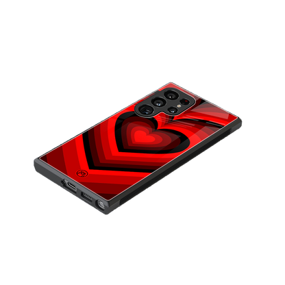 y2k red hearts wine edition back phone cover | glass case for samsung galaxy s24 ultra