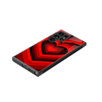 y2k red hearts wine edition back phone cover | glass case for samsung galaxy s23 ultra