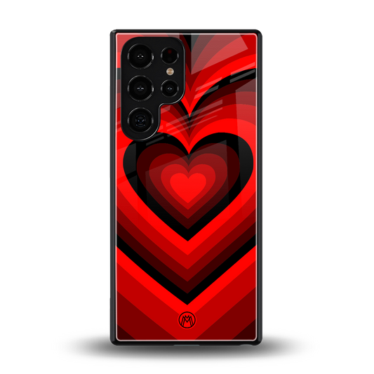 y2k red hearts wine edition back phone cover | glass case for samsung galaxy s25 ultra