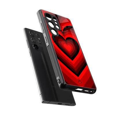 y2k red hearts wine edition back phone cover | glass case for samsung galaxy s25 ultra