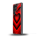 y2k red hearts wine edition back phone cover | glass case for samsung galaxy s25 ultra