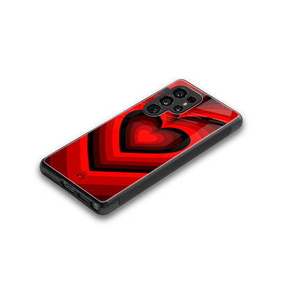 y2k red hearts wine edition back phone cover | glass case for samsung galaxy s25 ultra