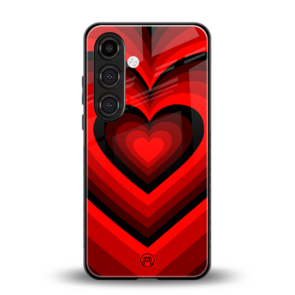 y2k red hearts wine edition back phone cover | glass case for samsung galaxy s24