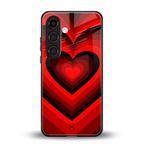 y2k red hearts wine edition back phone cover | glass case for samsung galaxy s24